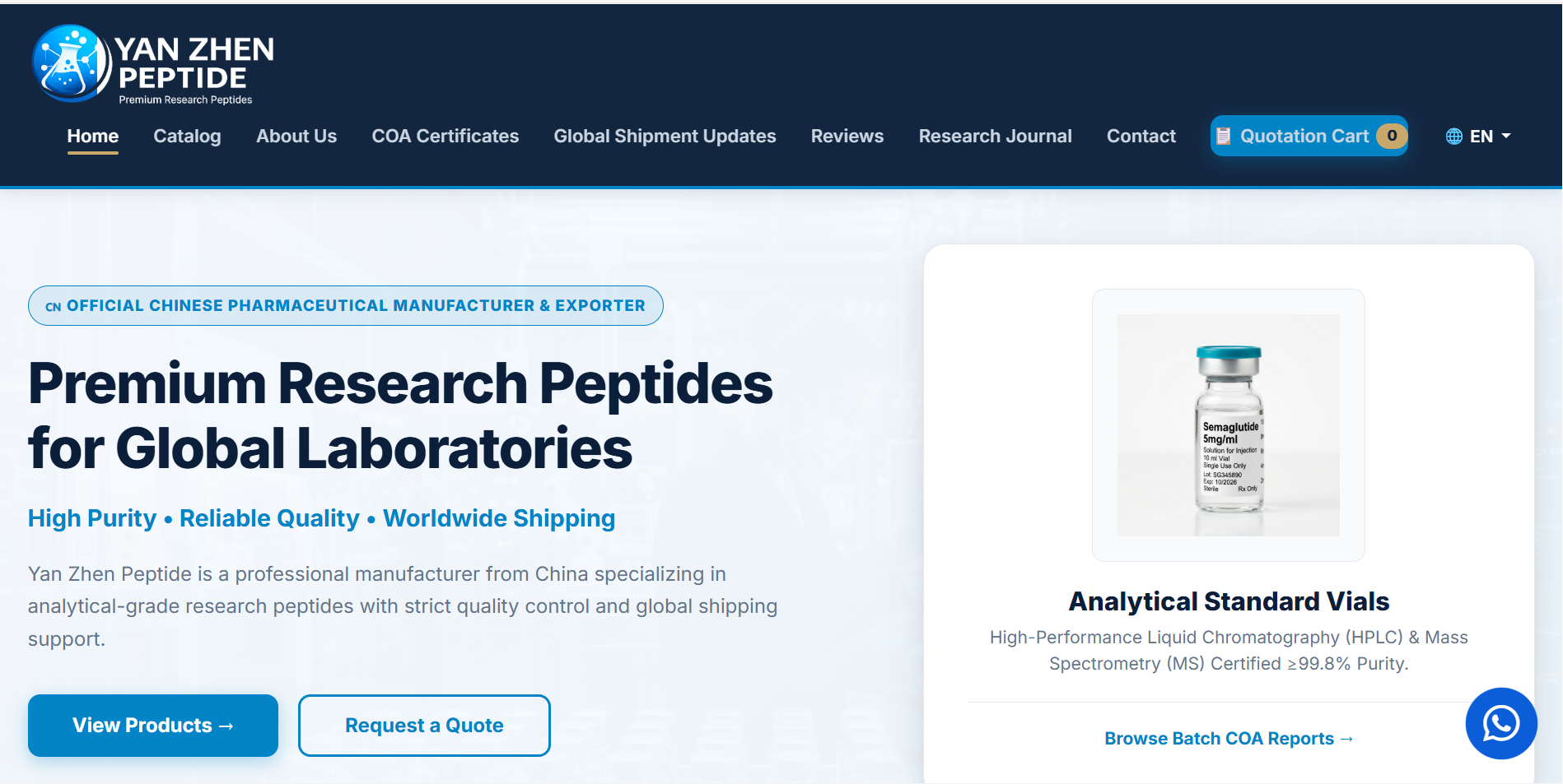 Yan Zhen Peptide project screenshot